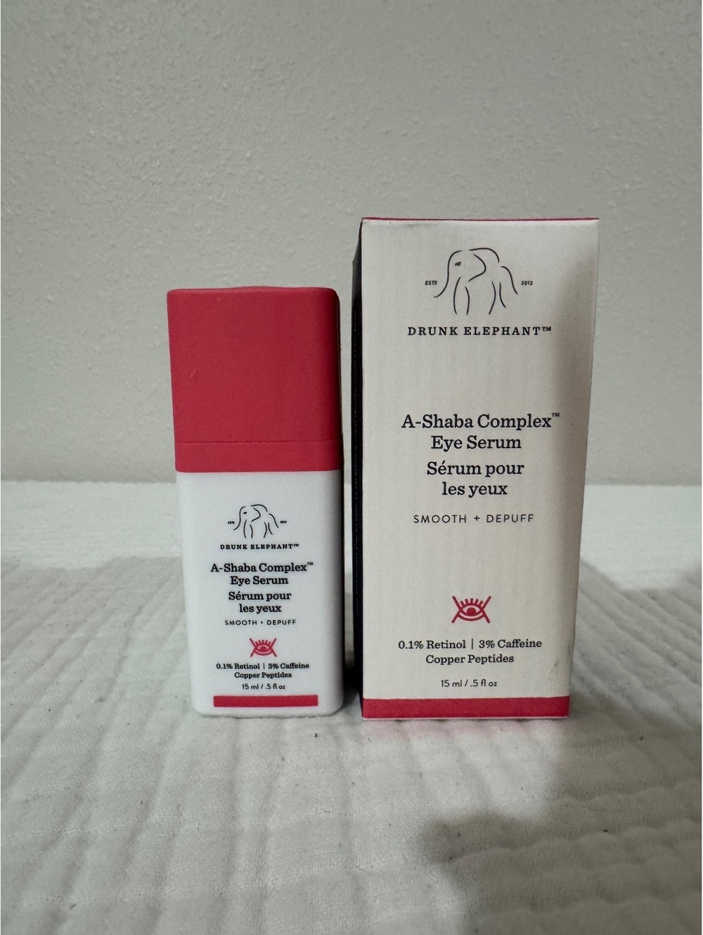 Drunk Elephant A-Shaba Complex Eye Serum 15mL Retinol Caffeine Copper Peptides